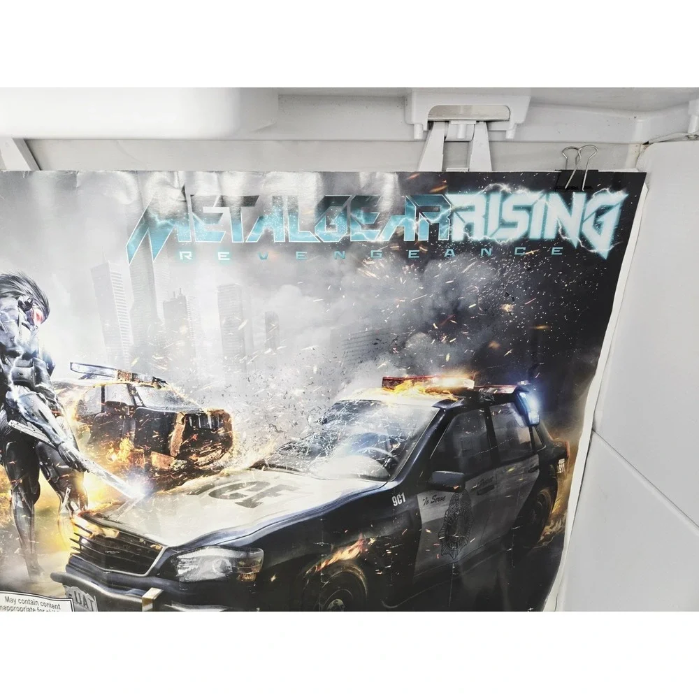 Metal Gear Rising: Revengance 2012 GameStop Promo Poster DS Konami Raiden Jehuty